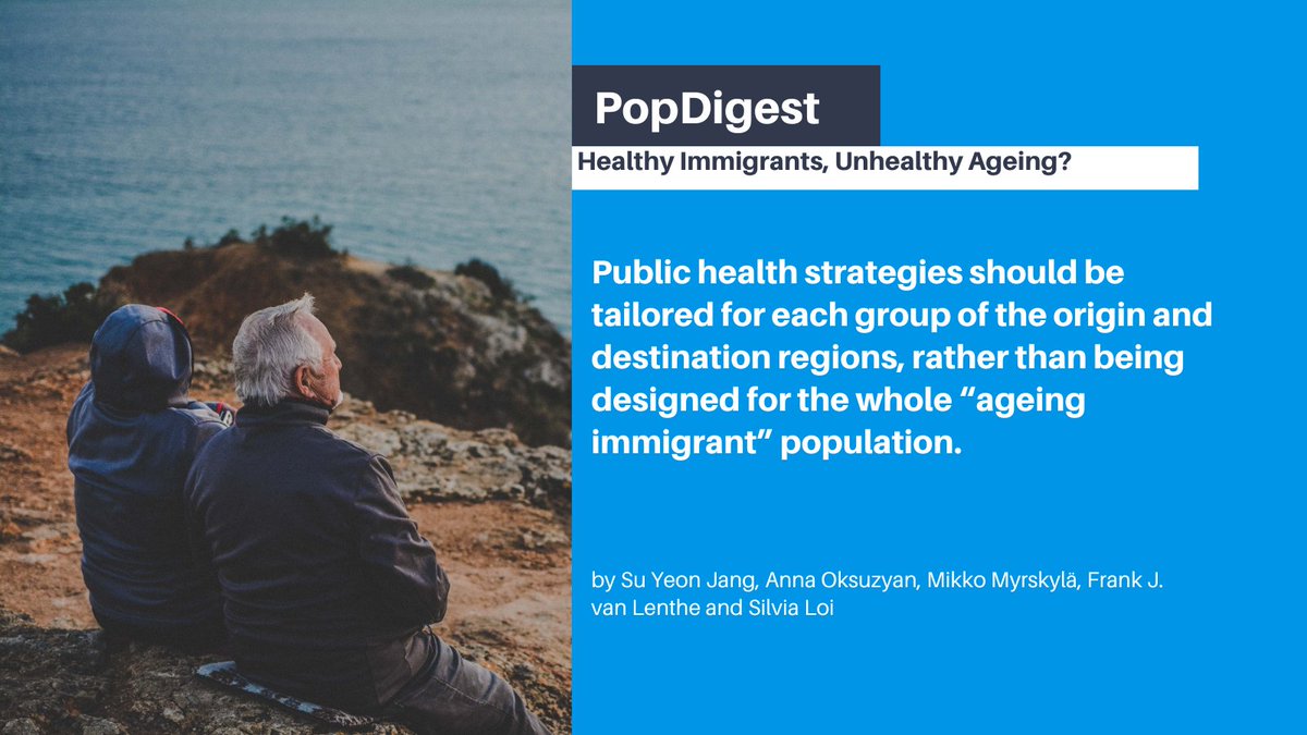 🚶‍♀️Every year, millions of people decide to leave their homes and move to #Europe for many reasons. What happens to their health after migration as they grow old in another country? Check out our newest #PopDigest by Su Yeon Jang & colleagues! 🔗population-europe.eu/research/popdi…