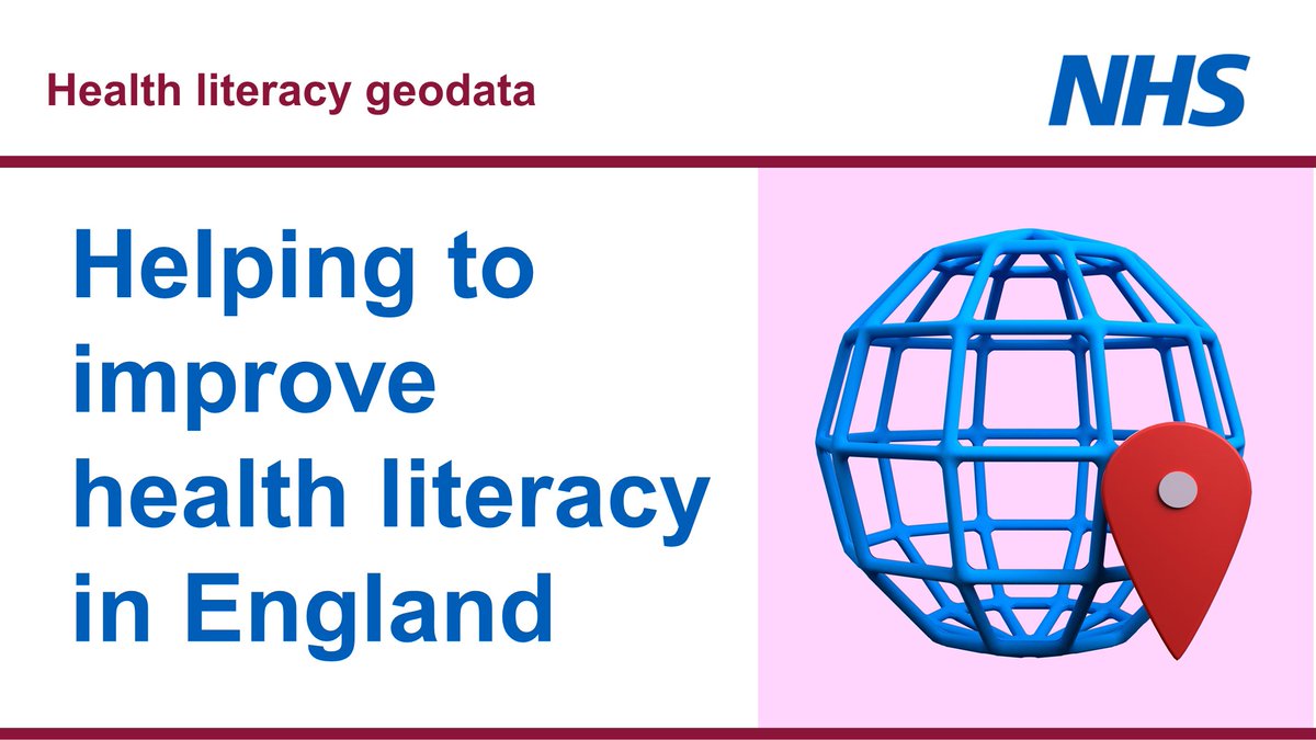Good to see #healthliteracy developments promoted in #healthliteracymonth. If you are based in England, review the health literacy geodata healthliteracy.geodata.uk