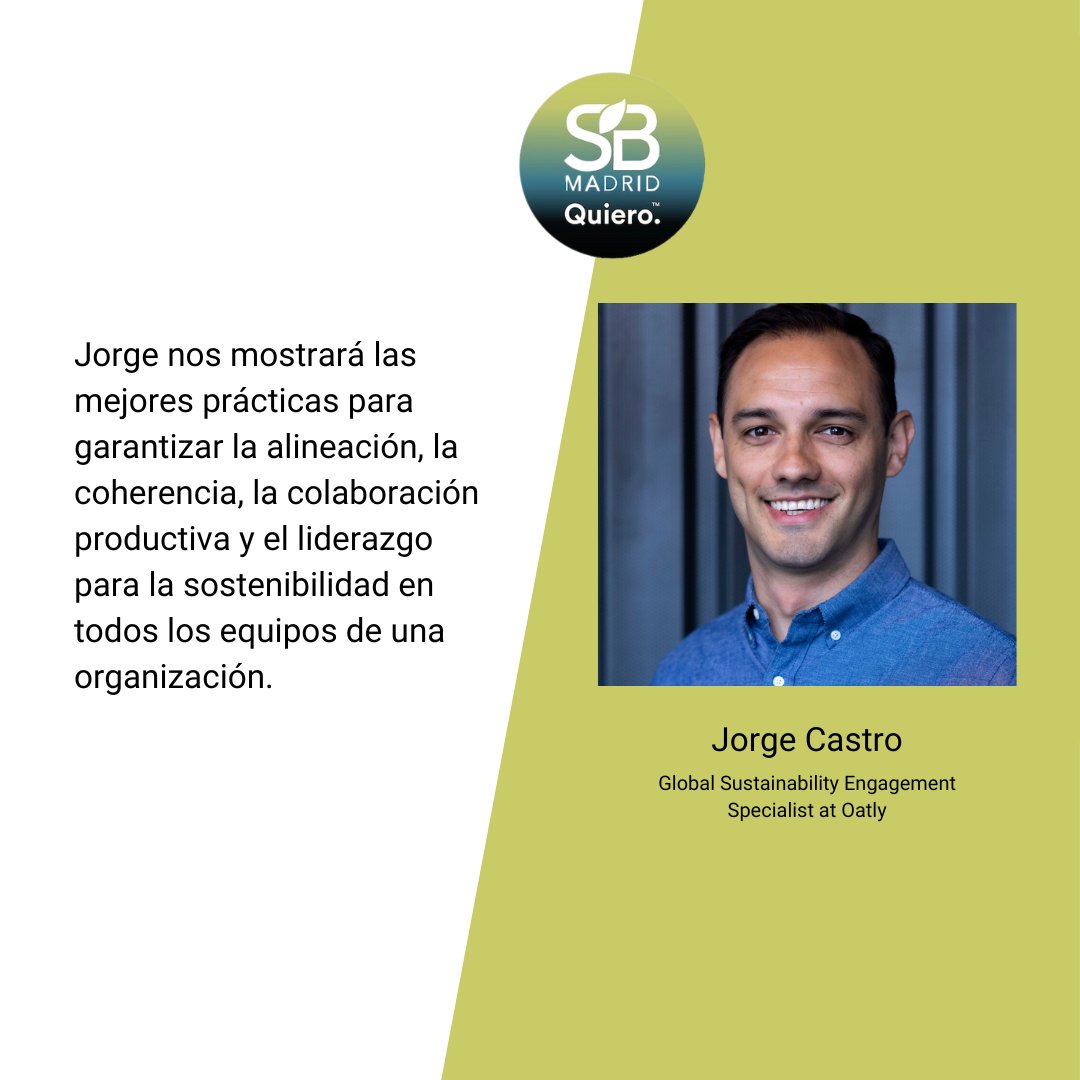 🗣️ Ponentes que acudirán a <a href="/SustainBrandsEs/">SustainableBrandsMAD</a> 

🔸 Santiago Gowland, CEO de Rainforest Alliance 

🔸 Jessie Macneil-Brown, Head of Social Mission &amp; Activism Europe en Ben &amp; Jerry’s

🔸 Jorge Castro, Global Sustainability Engagement Specialist en Oatly

🎟️bit.ly/48HDUtM