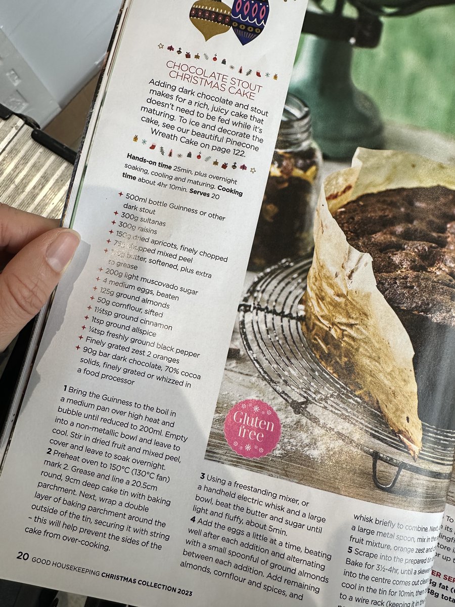 GFBlogger's tweet image. Just a little PSA that this recipe in the @goodhousemag Christmas Collection magazine is NOT gluten free as stated! Both Guinness and Stout contain gluten so while this cake may not use flour, this does NOT mean it's #glutenfree!! Please spread the word! @Coeliac_UK
