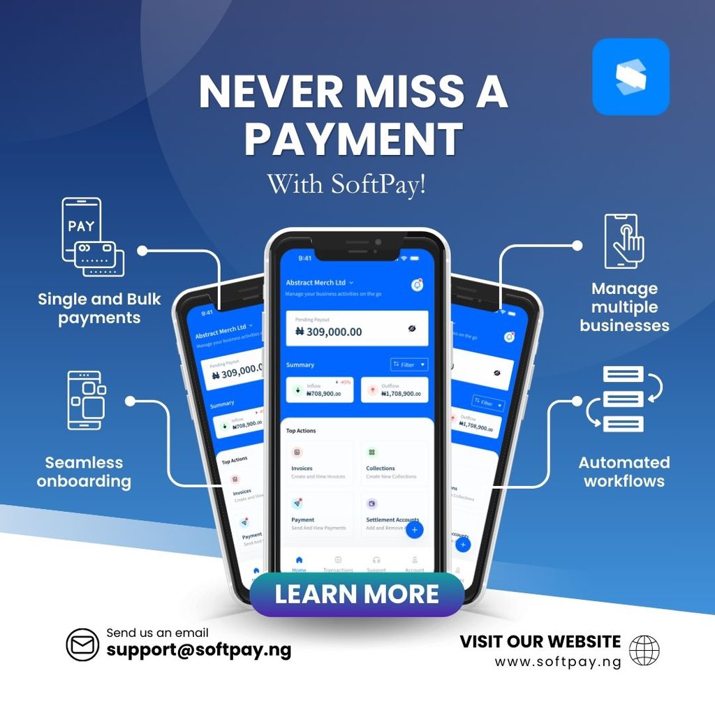 Experience the Power of SoftPay: From Effortless Onboarding to Swift Single and Bulk Payments, to Streamlined Automated Workflows, SoftPay Keeps You in Control. Never Miss a Payment Again!

#Softpay #softalliance #payment #fintech #paymentsolutions #businesssolutions