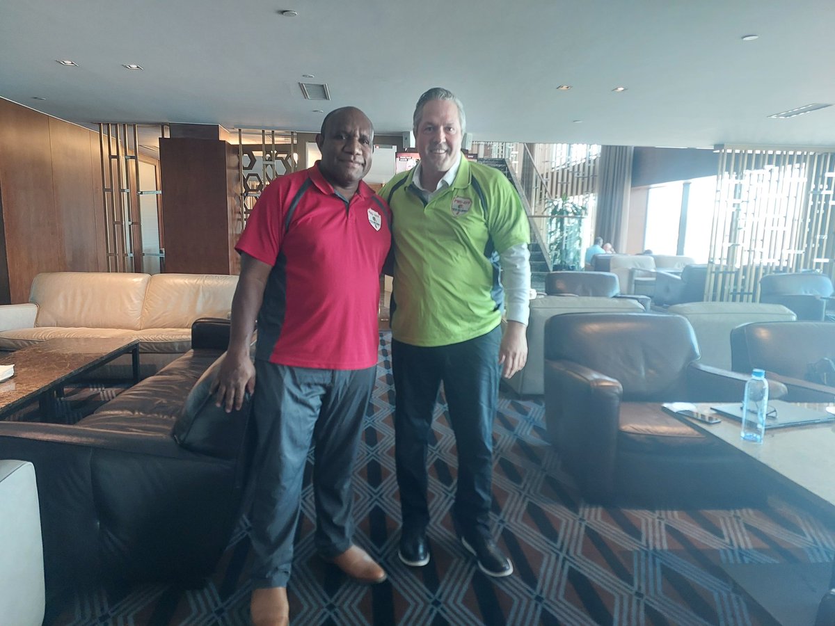 pngaff1's tweet photo. It was an Honor meeting Bryan the person behind the Success of PNGAFF and spending quality time discussing about the Football development in PNG. Looking forward to seeing you again. @SluzCap https://t.co/9VIhLEm7z1