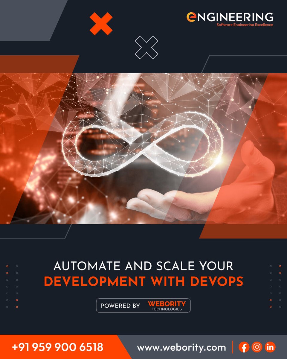 webority's tweet image. In the fast-paced world of software development, efficiency is everything. At Webority Technologies, we're all about DevOps - the game-changer for modern software engineering.
#DevOpsMastery #EfficiencyUnleashed #ScaleWithWebority #InnovationHub #WeborityDevOps