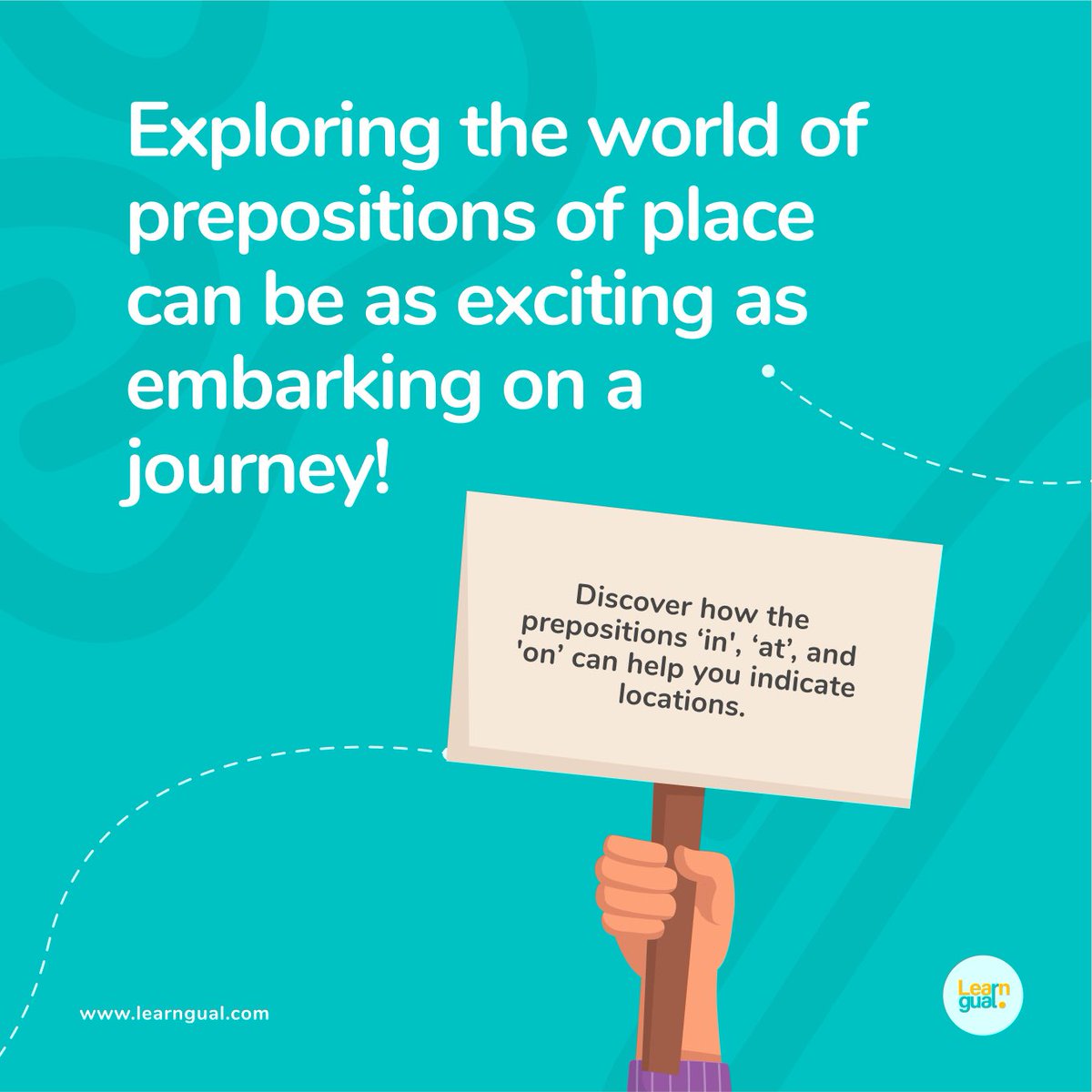 learngual's tweet photo. Caption: Mastering ‘in,’ ‘at,’ and ‘on’ prepositions for precise communication is a journey worth taking!

#learngual #languagelearning #communicatewithconfidence #grammargoals #placeprepositions https://t.co/CzvaeHceiF
