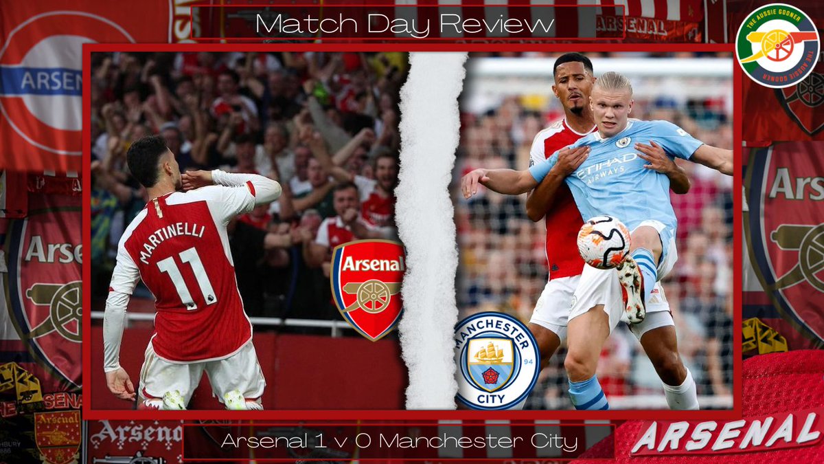 TheAussieGoonR's tweet photo. Arsenal 1 v 0 Manchester City
The Review is on today 12:30 pm UK swing by for a laugh or a chat it's all good 😂
#ARSMCI #arsenal #Martinelli #Kovacic #Arteta #pep #PremierLeague 

https://t.co/U1lRvr0JAm https://t.co/ZS5RLJsvlv