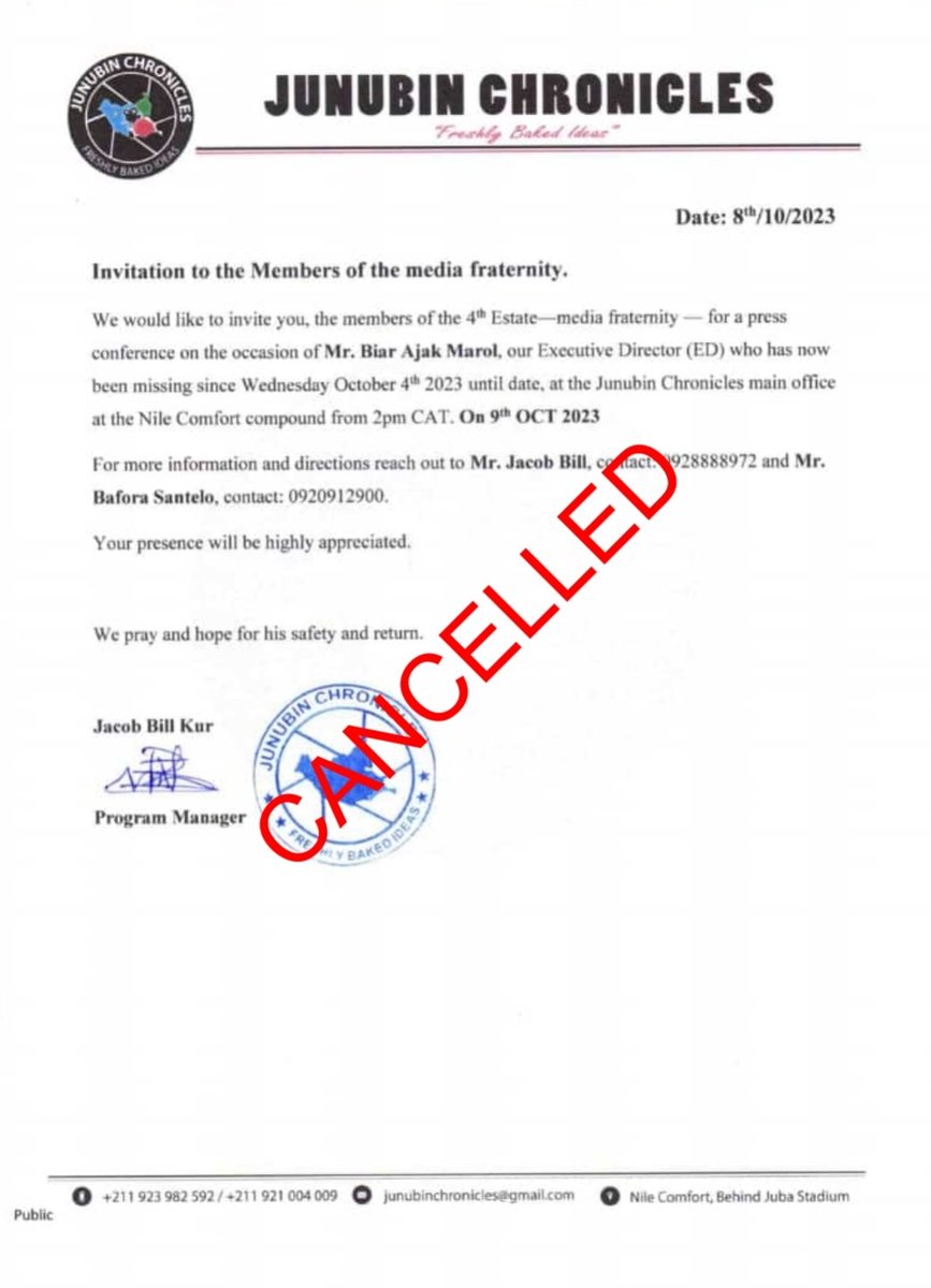 The press conference has been cancelled!!
<a href="/Miyen_mimdit/">MIYEN Matthew🇸🇸</a> <a href="/BaforaSantelo_/">Bafora Santelo</a> <a href="/Governor_211/">Governor🇸🇸🇰🇪</a>