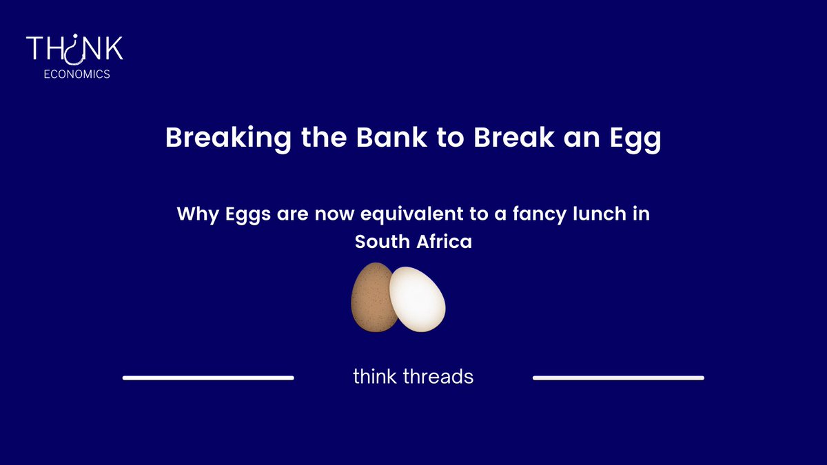 ThinkGlobal365's tweet photo. Retailers in SA ๐ฟ๐ฆ could charge up to R100 for a dozen eggs & close to R240 for a pack of 60.Eggs are a staple in many homes and this surge in prices, due to the egg shortage, will undoubtedly impact households across all income levels.
~ @kaone___m ๐ง๐ผ
#EGGflation #Thinkthreads https://t.co/EHYt8qW2tH