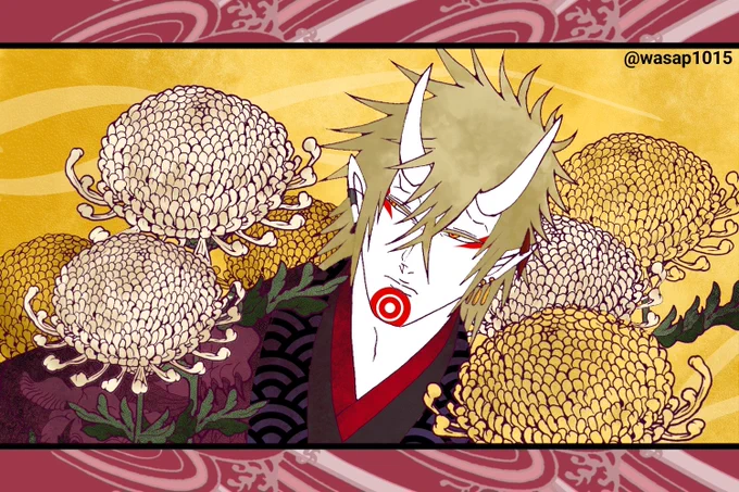 #芸術の秋ということで作品あげてるアカウントフォローしませんか 和風創作描いたり、ちょっと不穏なイラスト描いてます 