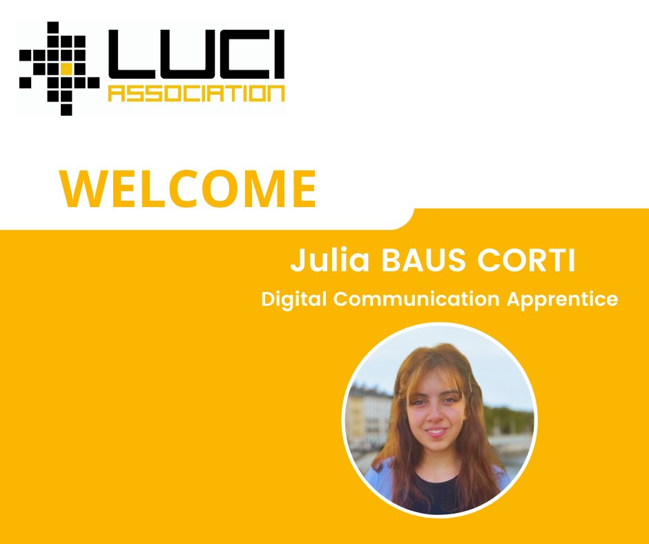 LUCIassociation's tweet photo. As LUCI continues its journey of growth since 2002, we're thrilled to introduce Julia to our team. 👋
Her main missions are the LUCI website and the management of the strategic side of both internal and external communications, as well as activities within the #LUCINetwork! https://t.co/0Imakepx87