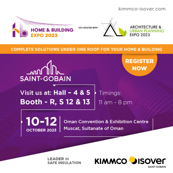 Discover the future of home and building solutions at the Oman Home & Building Expo! 

#BuildingSolutions #OmanConvention #Exhibition #Innovation #Inspiration  #OmanHomeExpo #BuildingExpo #OmanExhibition #KimmcoIsover