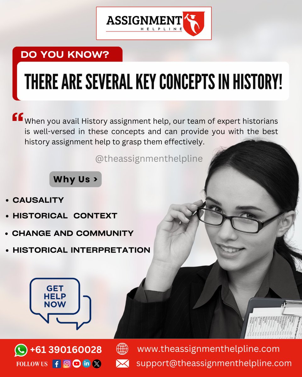 _the_assignment's tweet image. &quot;Unlocking the Past: Explore Key Concepts in History with Our Expert Assistance! 📜🔍
.
.
🌎Visit our website! theassignmenthelpline.com/history-assign…

#HistoryAssignmentHelp #Causality #ChangeAndCommunity #HistoricalContext #HistoricalInterpretation #PrimaryAndSecondarySources #Assignmenthelp
