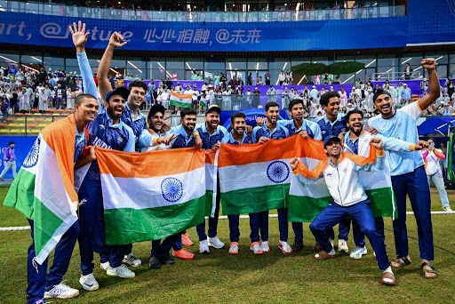 amitjain's tweet photo. From 'padhoge likhoge, banoge nawab, kheloge kudoge banoge kharab' to 'kheloge kudoge, toh medals jeetoge 100 paar, aur poore honge desh aur tumhare khwaab' – our athletes have literally rewritten the script! #AbKiBaar100Paar 💯 #AsianCup2023 https://t.co/pmYfPo78qN