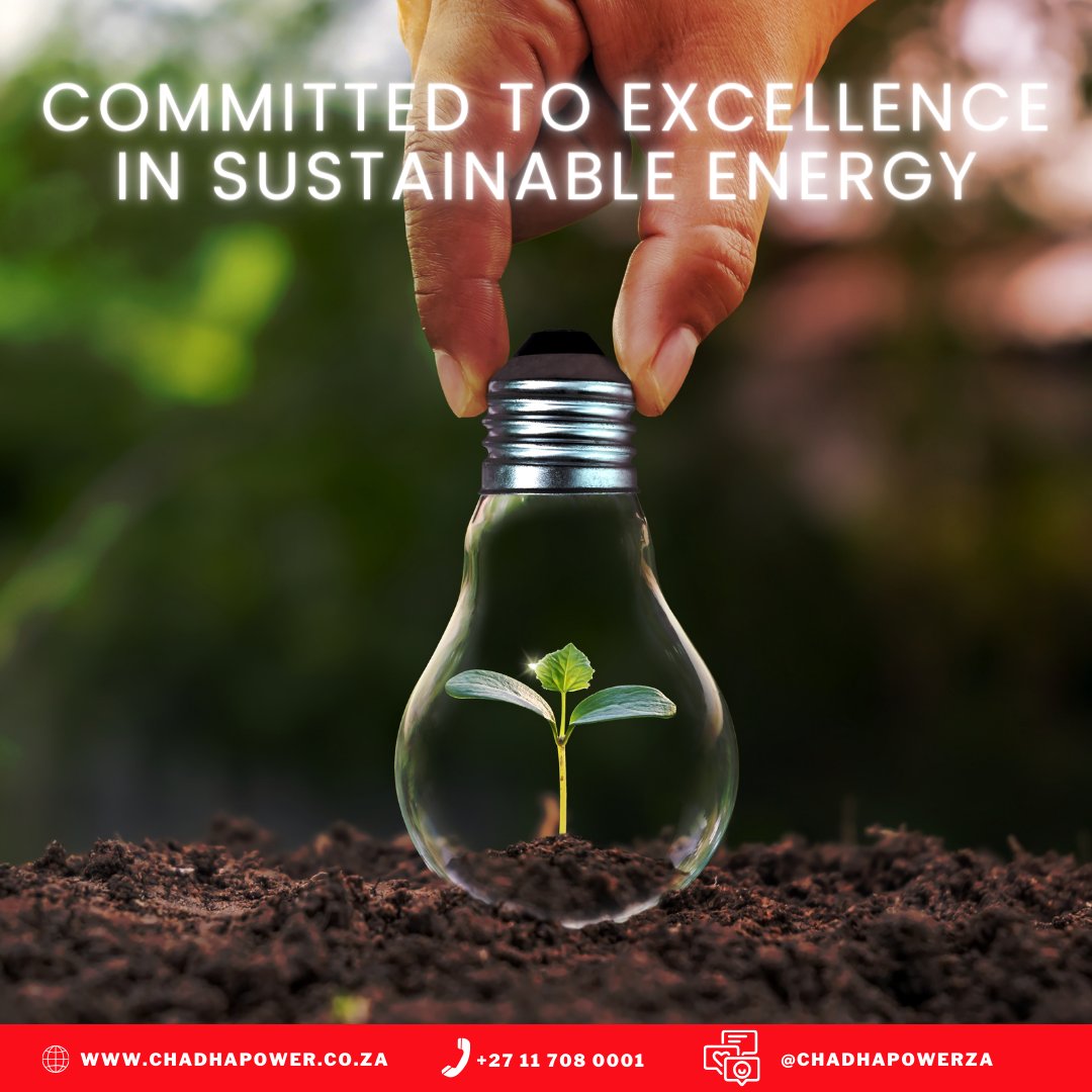 Step into the future of energy and join Chadha Power on this journey towards sustainable energy solutions.
Website: chadhapower.co.za ​

#BackUpPower #energysolutions #SustainableEnergy #PowerSolutions #Chadha #ChadhaPower #SuperPower #PowerYourBusiness #PowerYourHome
