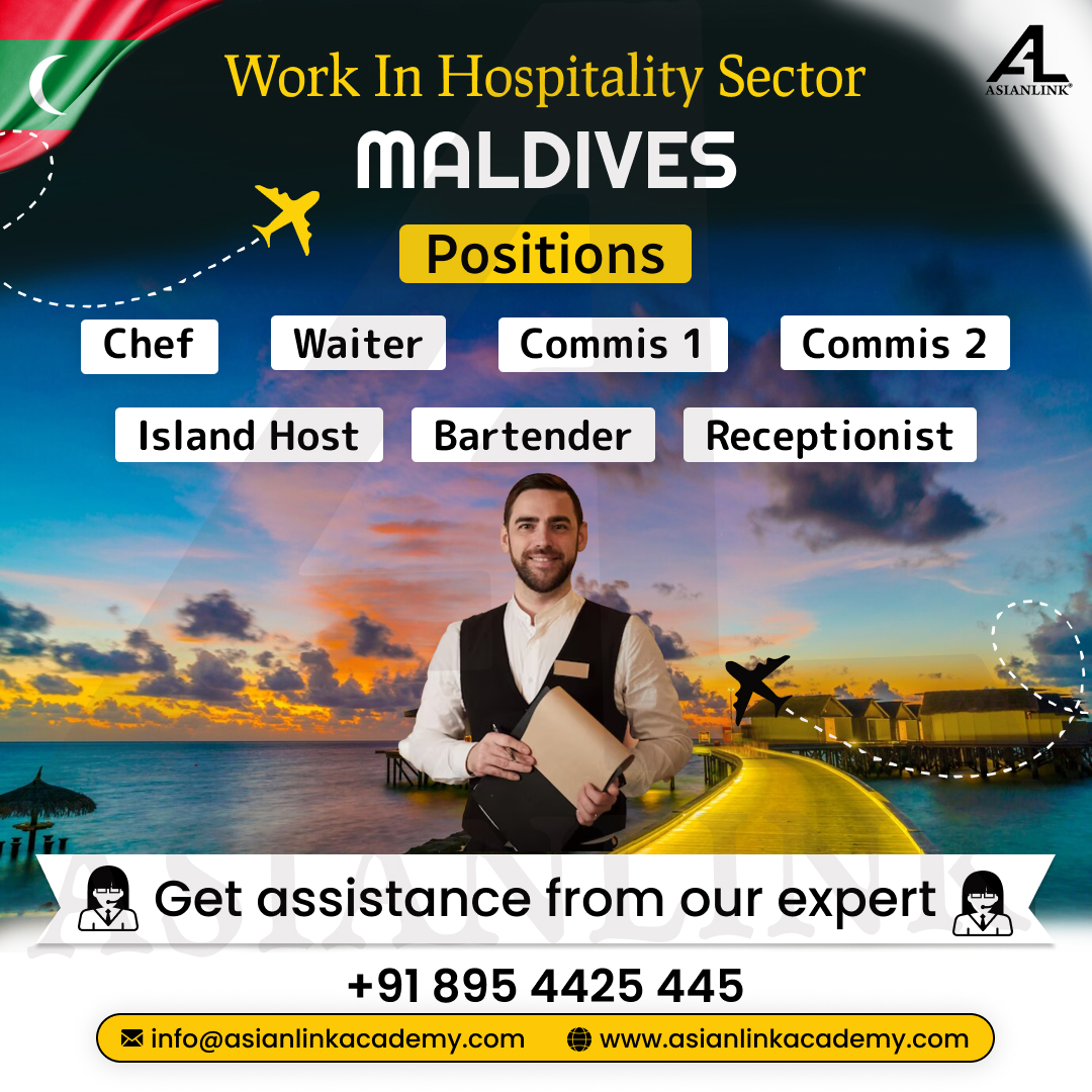 Work In Hospitality Sector MALDIVES

#Asianlink #MaldivesHospitality #HospitalityJobs #MaldivesResorts #MaldivesJobs #IslandHospitality #MaldivesTourism #HospitalityCareer #MaldivesWork #HospitalityIndustry #MaldivesEmployment #IslandResorts #MaldivesWorkOpportunity