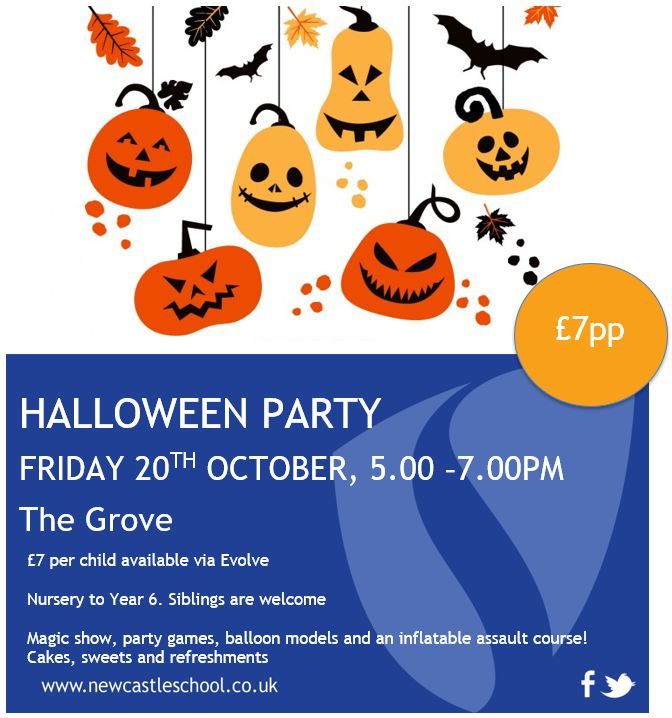 🎃 👻 Junior School Halloween Party 👻 🎃 We warmly invite you to the Junior School Halloween party which has been organised by the NSB Parents' Association. Pupils from Nursery to Year 6 and siblings are more than welcome. Tickets are available to purchase via Evolve 🎃 🧹