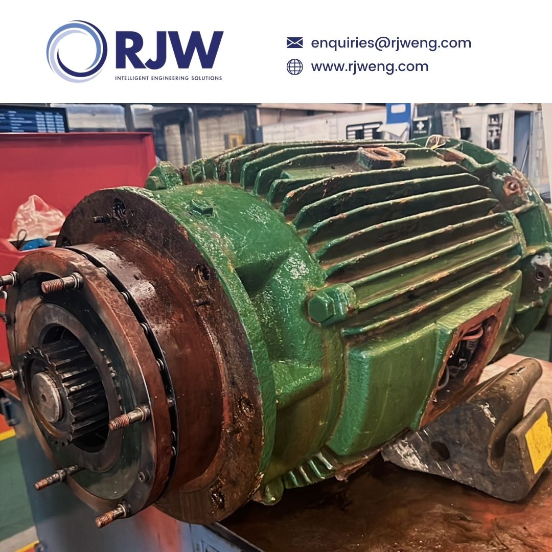 As with all ship components, this is a vital part and will need to be repaired and returned ASAP. We are on it! #RJWEngineering #MarineEngineering #HoistMotor #Repair #ShippingCompany #ASAP