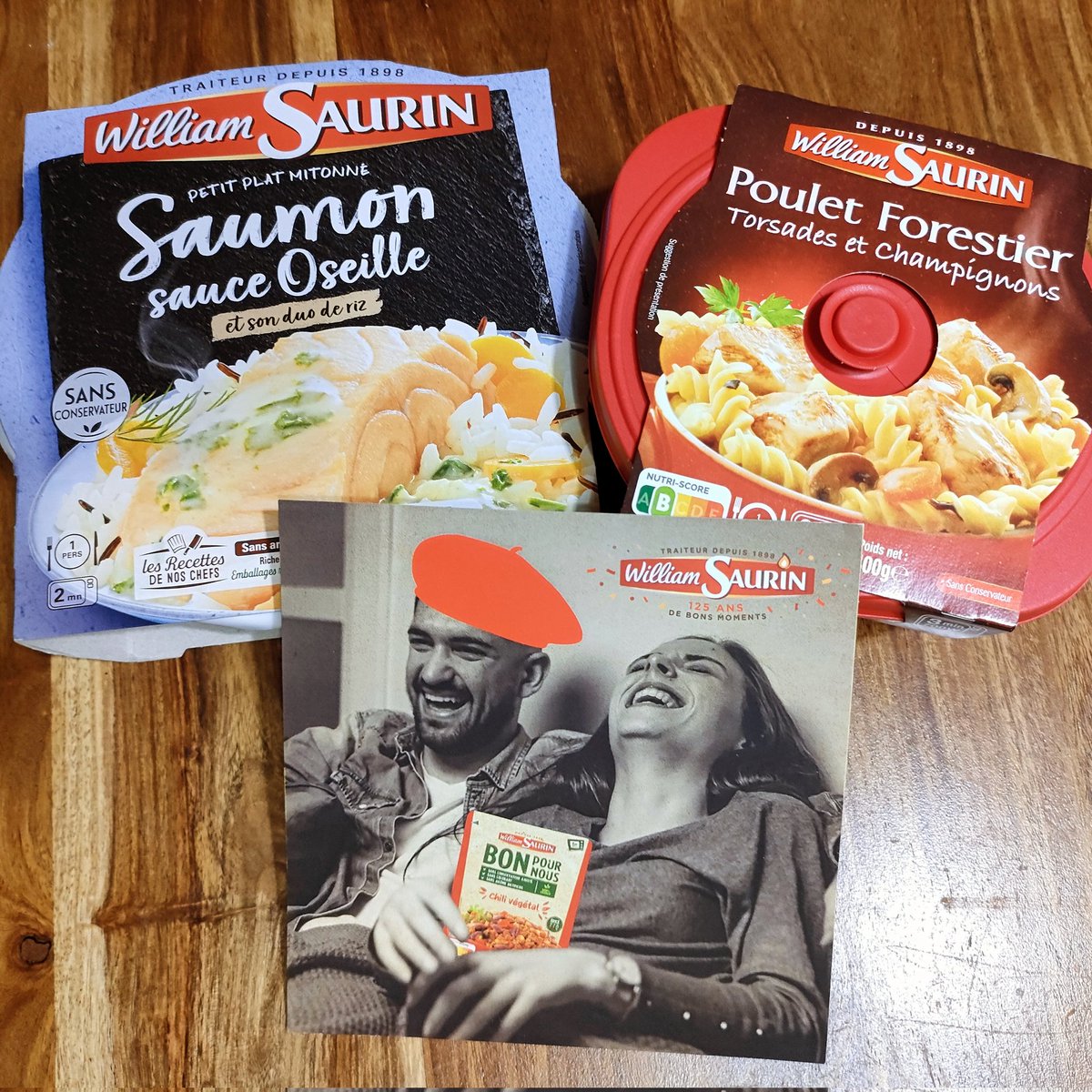 ManonTestepourv's tweet photo. #WilliamSaurinFêteSes125ans !!!! 
Pour l'occasion, je suis ambassadrice 🥰 découverte du petit plat mitonné Saumon sauce oseille et le Poulet Forestier accompagné de torsades champignons 🥰

A bientôt pour mon ressenti sur ces petits plats 😉

#RecetteFrançaise #125WilliamSaurin https://t.co/j49bXNBiiC