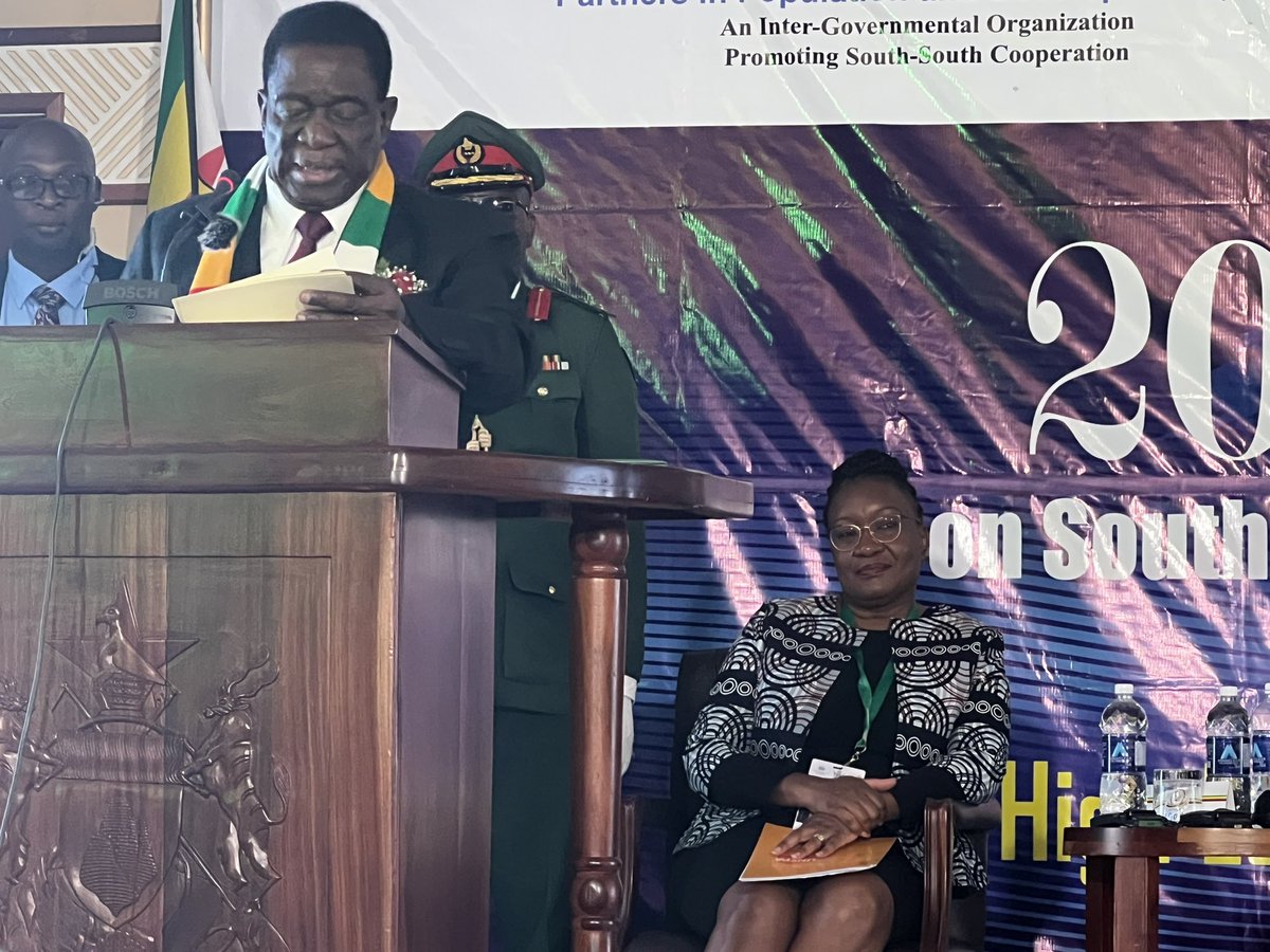 olkambala's tweet photo. Keynote remarks by H.E President @edmnangagwa at the 20th intl inter ministerial @ppdsec conference on SSTC on pop&amp;dev in the lead up to #ICPD30, being held in # Mosi-oa-Tunya @UNFPA @UNFPA_WCARO @LZigomo @SennenHounton @rosensarr - no women should die when giving birth https://t.co/xDJXelUaLW