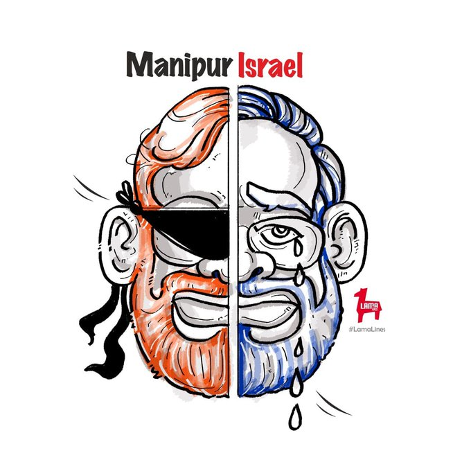 Double-faced Modi!

#ModiFailsManipur