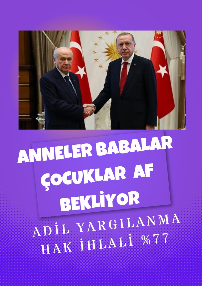 Mahkum Ve Yakınları Sizden Haber Bekliyorlar <a href="/RTErdogan/">Recep Tayyip Erdoğan</a> <a href="/yilmaztunc/">Yılmaz TUNÇ</a> <a href="/Mhalukcavusoglu/">M.Haluk Çavuşoğlu</a> 
100YılaYakışır ErdoğanAffı
Adli Mahkumlara ......🕊🕊🕊🕊