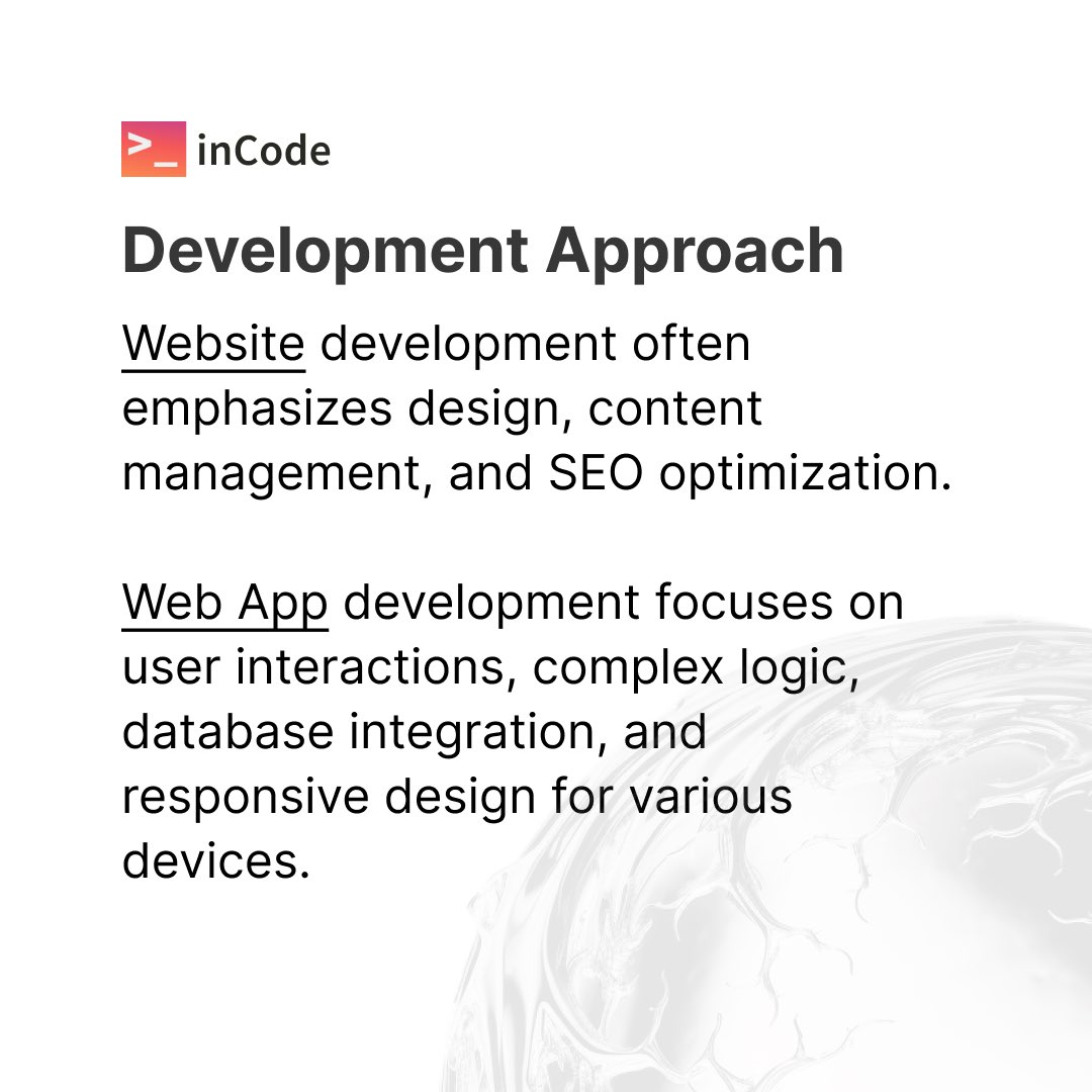 inCode_Systems's tweet image. Remember, the line between websites and web apps can blur, and hybrid solutions exist. Your choice should align with your business goals and user needs.
#WebDevelopment #WebDesign #WebApps #WebsiteDesign #inCodeSystems_expert