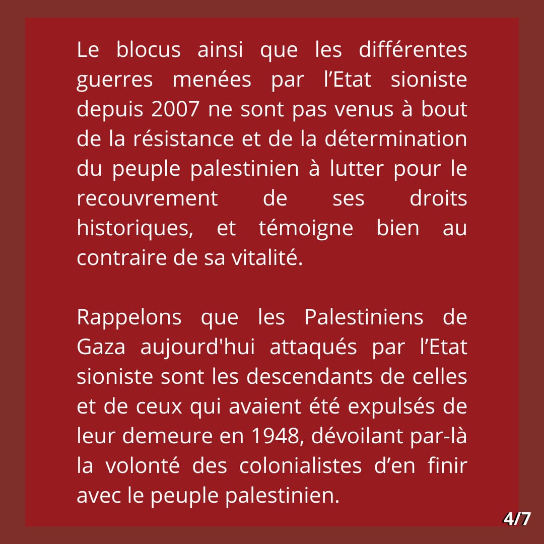 fuiqp59's tweet photo. Résister à la colonisation est un droit !
Communiqué du #FUIQP,
#FreePalestine #FreePalastine #IStandWithPalestine https://t.co/gRqreGdxYC