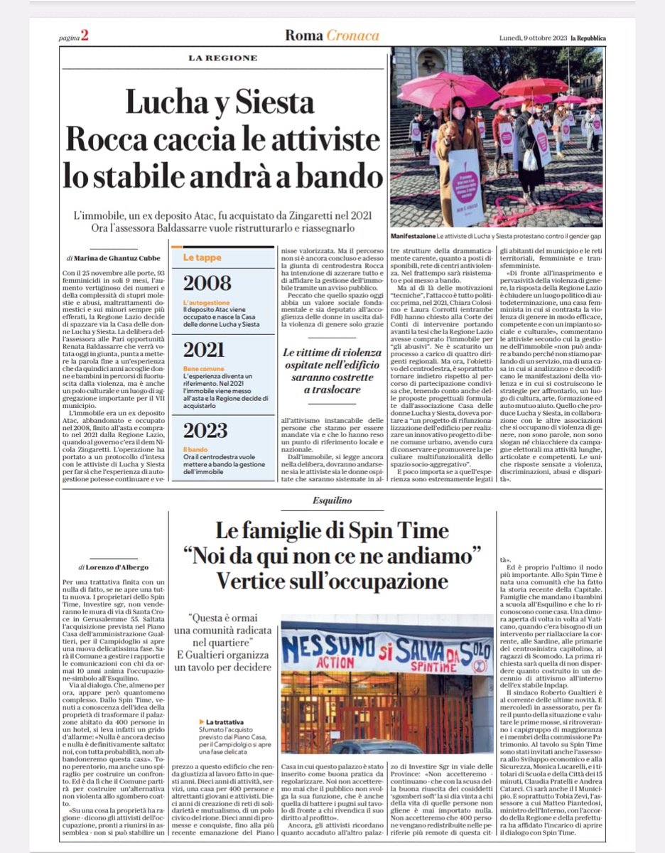 CagneSciolte's tweet image. La giunta di destra della @RegioneLazio cerca di cancellare l'antiviolenza femminista. Grazie anche alla giunta precedente che non ha voluto mettere al riparo le esperienze femministe. Solidarietà a Lucha y Siesta #luchasiamotutt3