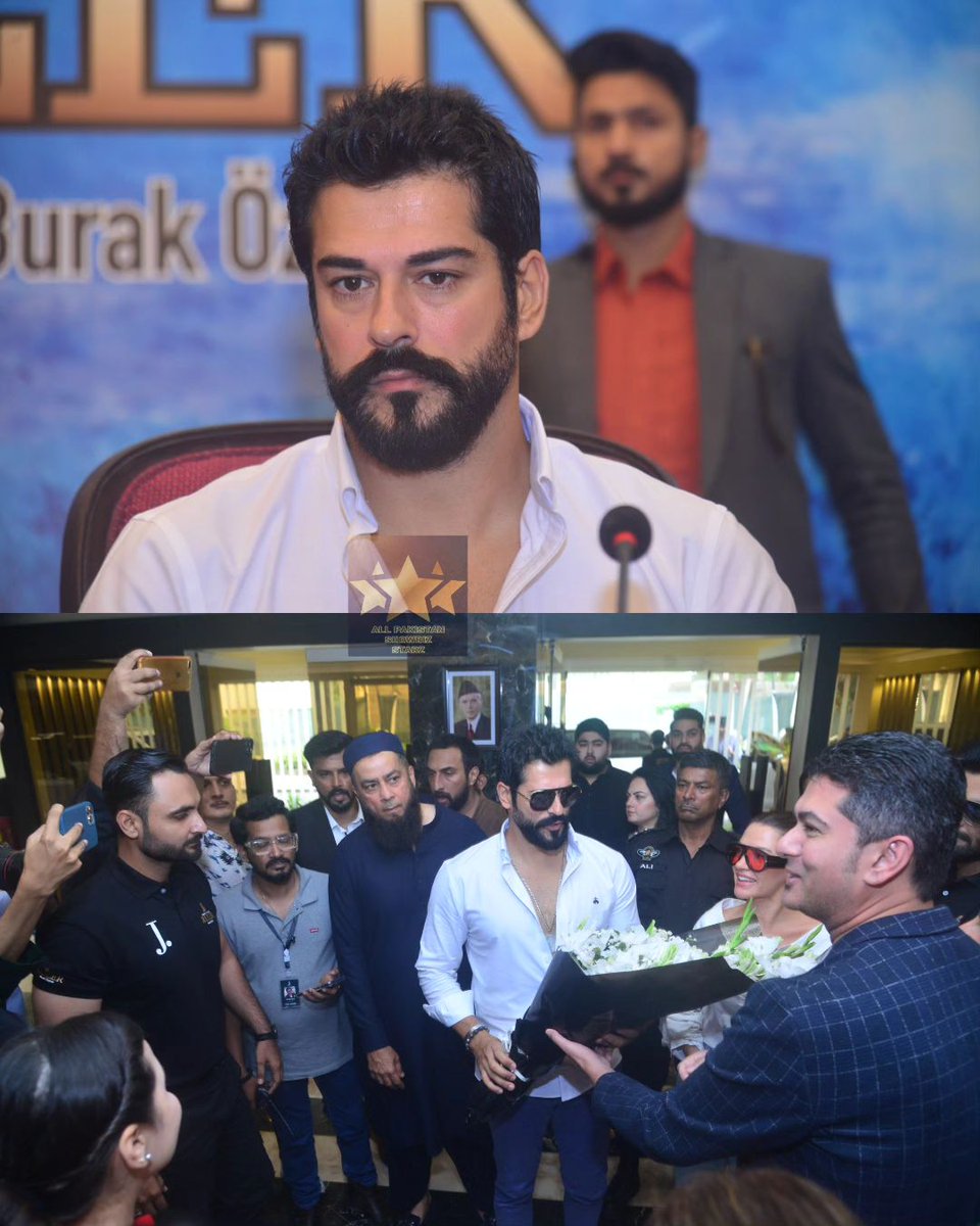 PTANews_'s tweet photo. The famous Turkish Actor, Burak Özçivit aka Osman from the epic series #KuruluşOsman has been offered an extremely warm welcome from Pakistanis.
@burakozcivit @Kurulusosmanatv
#TwoStatesOneNation🇵🇰🇹🇷 https://t.co/oeUJGJ0K8L