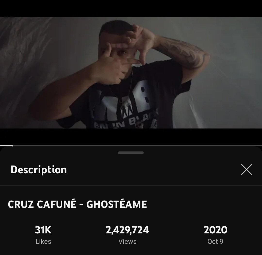 Hoy se cumplen 3 años del lanzamiento de "GHOSTÉAME", de @CruzCafune.
youtu.be/BolMqMjtC50?si…