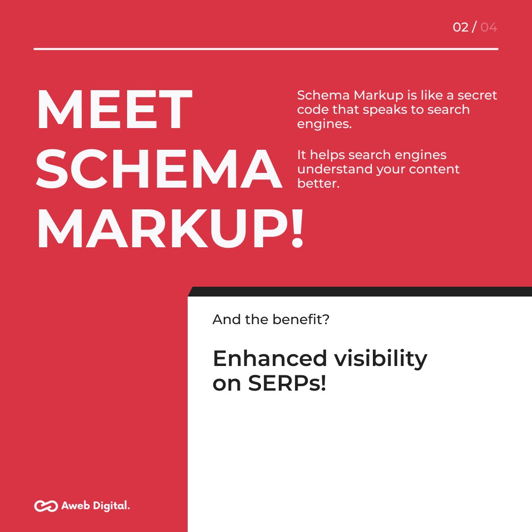 AwebDigital's tweet photo. Take your SEO to new heights with Schema Markup. Contact us today, and let's ignite your online presence!

#SchemaMarkup #SchemaMarkupSEO #SERPVisibility #SEOStrategy #SEO #DigitalSuccess #SEOExperts #SEOExpertServices #SERPVisibilityBoost #LocalSEO #AwebDigital https://t.co/KNSXkU5BcN