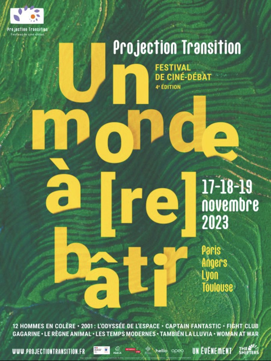 OPEOConseil's tweet photo. Nous sommes fiers d'être partenaires du Festival #ProjectionTransition ! Pour sa 4è édition, le festival prend la forme d’un ciné-débat autour de la #transitionécologique, dans 4 villes, liant culture et échange citoyen de la meilleure des manières : https://t.co/6KqdzPg4z0 🎬🗣️ https://t.co/18STt9dJIk