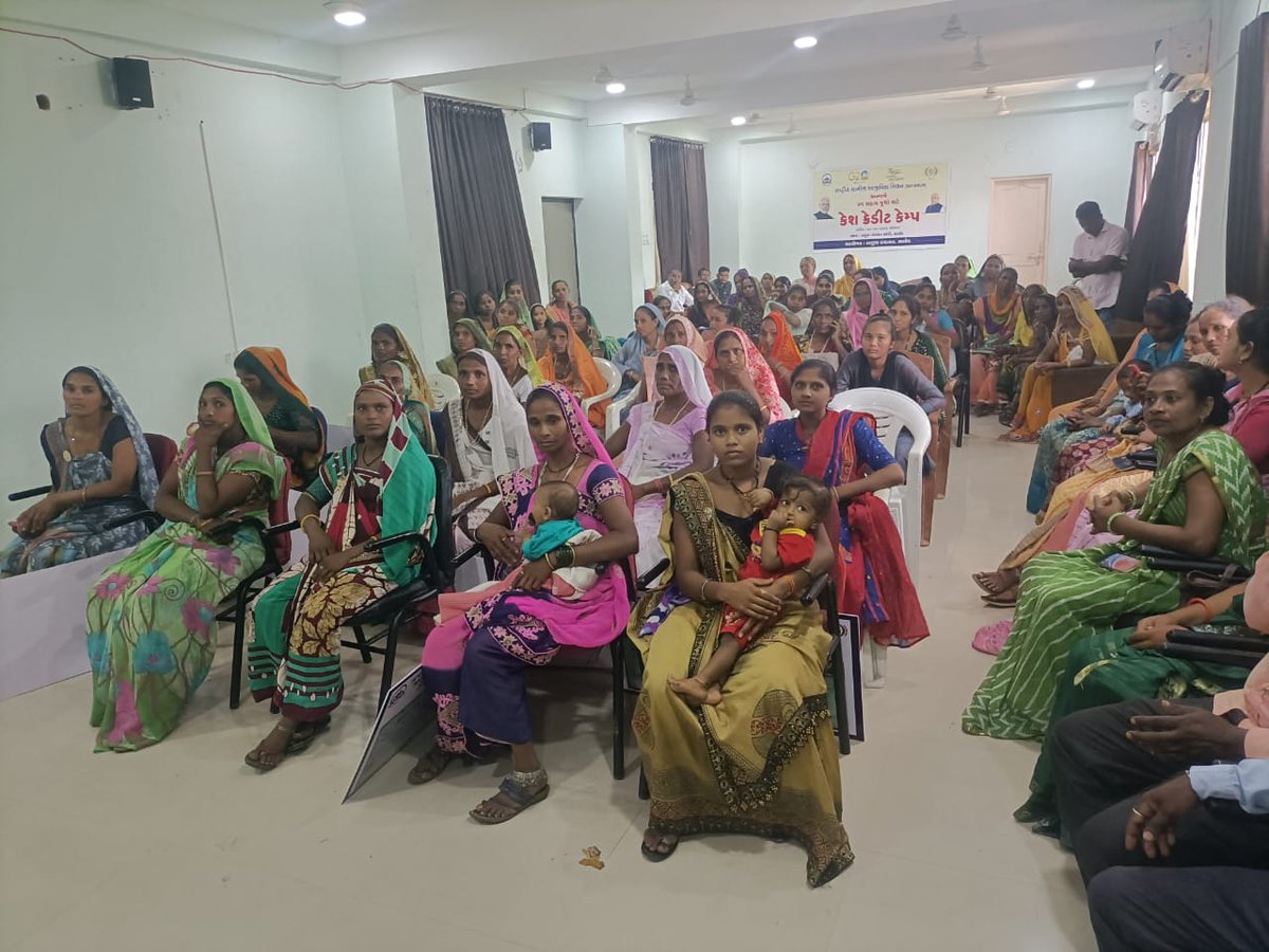 Cash Credit Camp for Women Self Helf Groups organised under National Rural Livelihood Mission in our block.