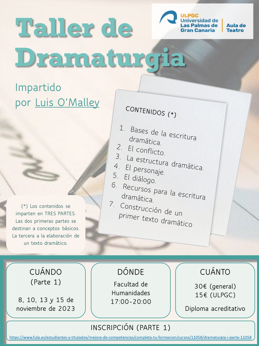 AuladeTeatro_ULPGC (@teatroulpgc) on Twitter photo 
