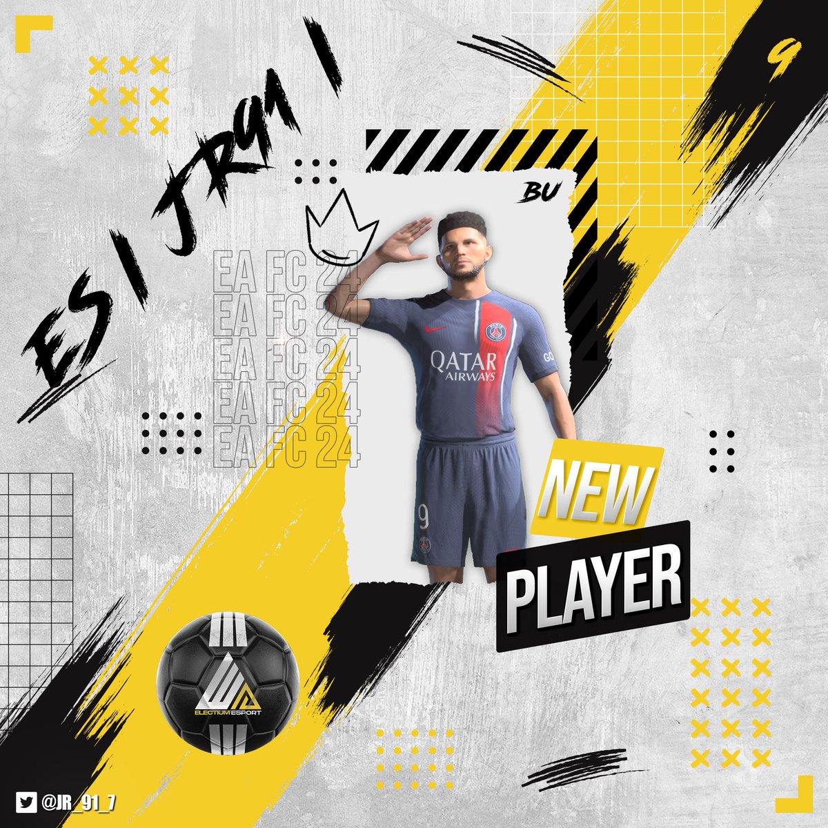 🟡RECRUTEMENT⚫️
Un nouveau renfort pour la #FamilyeS ! 
Renard des surfaces, il a choisi la maison eS pour empiler les buts cette année.
Welcome <a href="/JR_91_7/">Jr91</a>