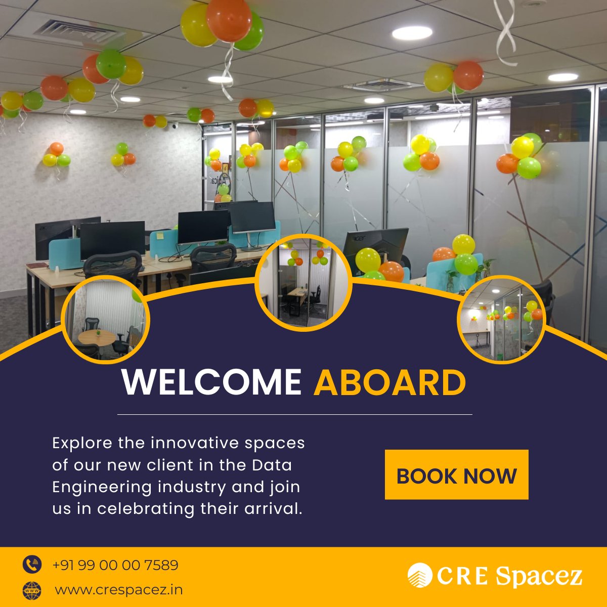 creofficesindia's tweet photo. Join us in celebrating this exciting addition as we welcome our new client from the Data Engineering Industry. Here's to a successful journey ahead!
Learn more about our offerings and explore our company further by visiting https://t.co/njmOvzabRk
#CRESpacez #dedicatedoffices https://t.co/ZGunjxcWhr