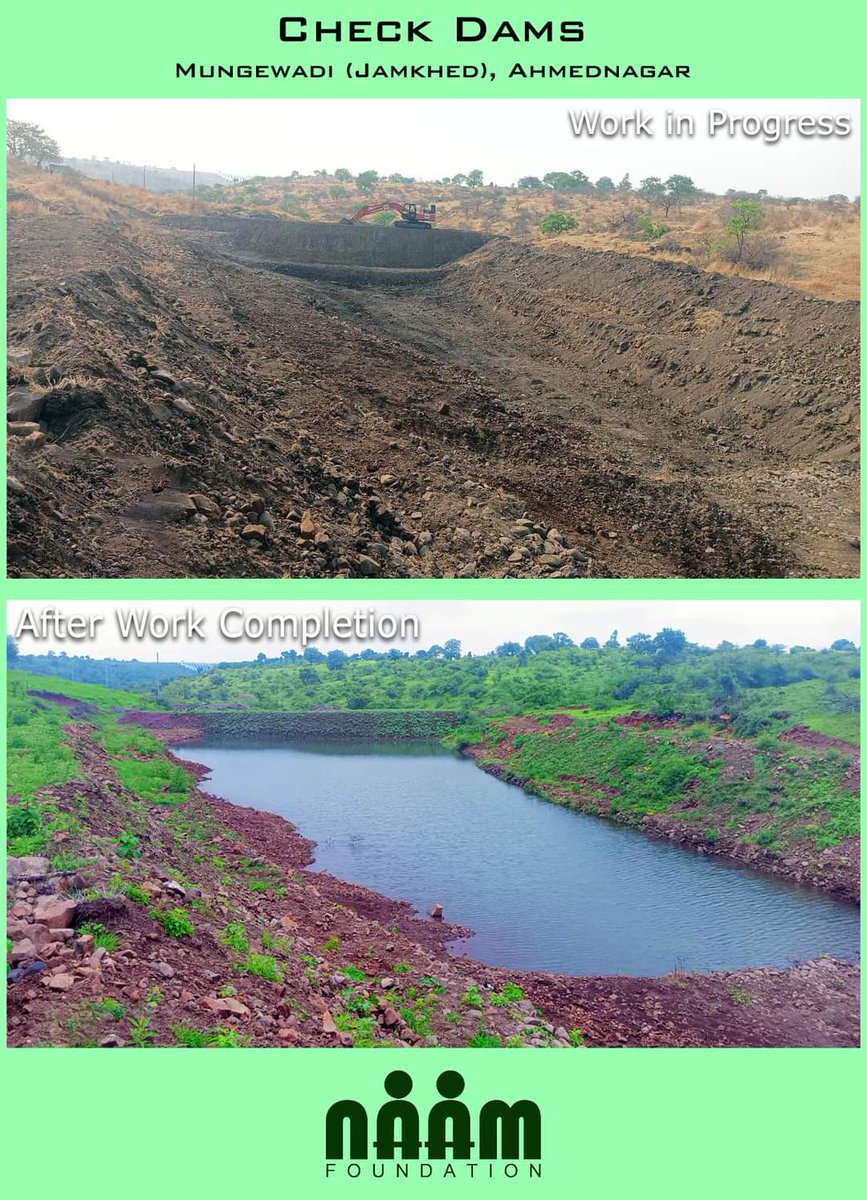 Check dam work on the Naala in Mungewadi (Jamkhed), Ahmednagar #NaamFoundation #NanaPatekar #MakarandAnaspure #ngo #water #savewater #waterrejuvenation #waterconservation #नाना #नानापाटेकर #मकरंदअनासपुरे #नाम