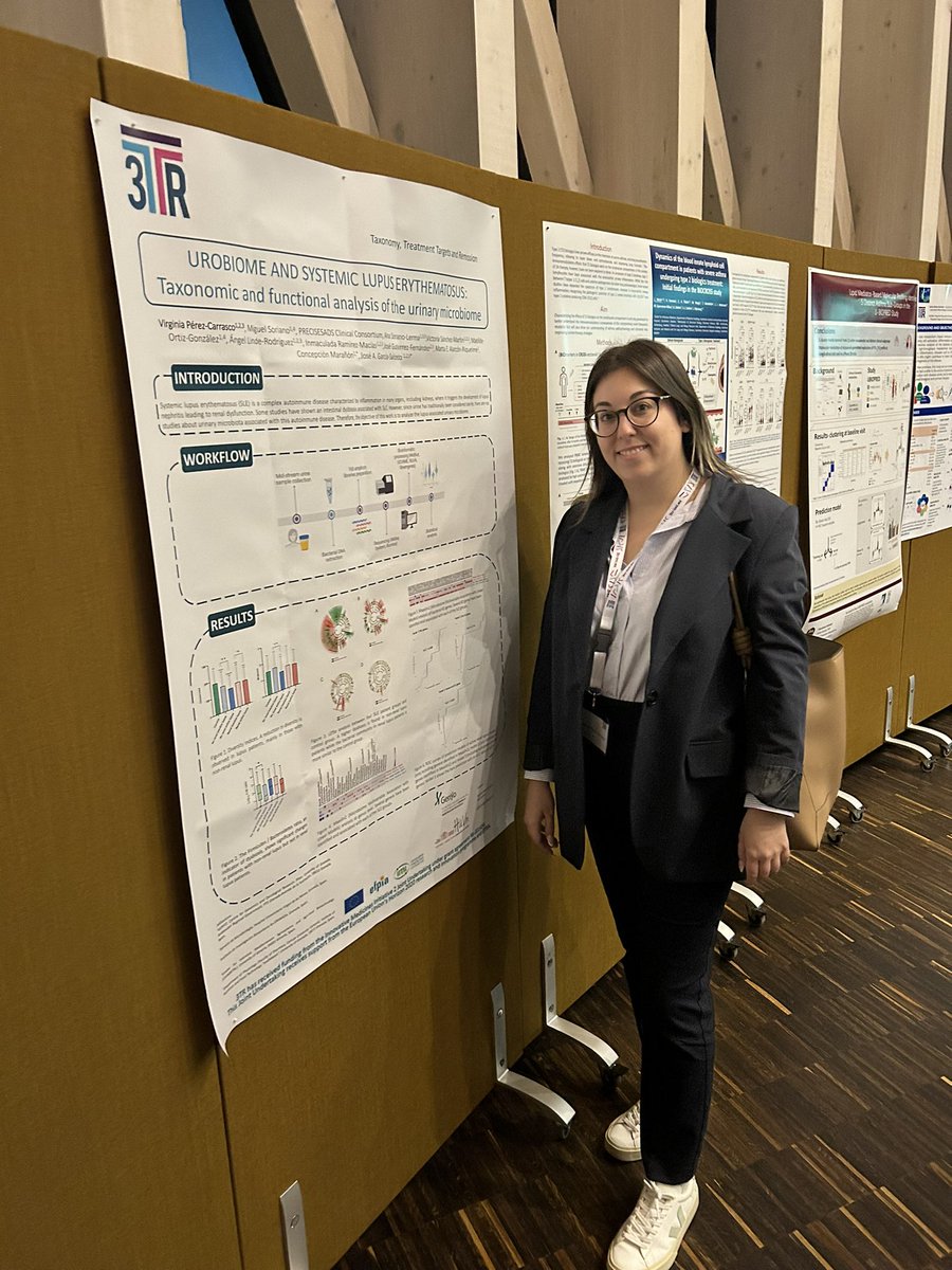 Last week we participated in the 4th 3TR Annual Meeting. Our PhD student, <a href="/Virginia95Perez/">Vir</a> , presented part of her work on urobiome in lupus patients. Great team, great project, great meeting!
<a href="/3TR_IMI/">3TR-IMI</a>