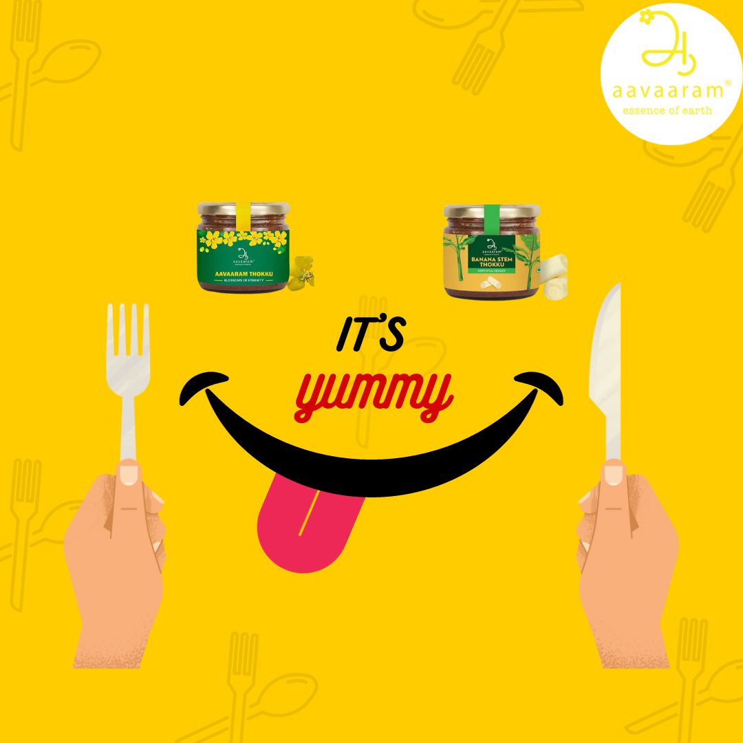 aavaaram's tweet photo. #AavaaramThokku offers a burst of traditional South Indian flavours, with the richness of eggplant and an array of wholesome nutrients, while #BananaStemThokku surprises your taste buds with its crisp, refreshing taste and gut-friendly fibre content. Both are crafted with love. https://t.co/PReR4P66UY