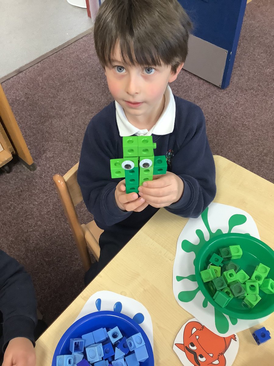 NurseryHillEYFS's tweet photo. These colour monsters are fantastic! Very creative models using cubes.
#colourmonster #colormonster #EYFS #EarlyYears https://t.co/Dng1n336ZR