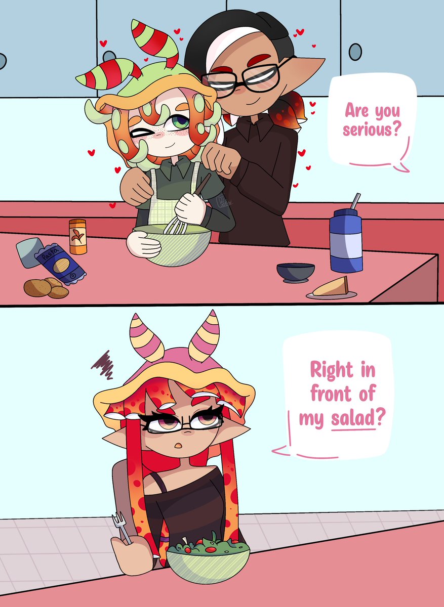 APeonySeapie's tweet image. Poor Chanterelle.
( I kinda redesigned her too )

XD Maxxflow art 
And ofc Maxx belongs to my bf! @El_pinche_Nafah 

#DJSeaflow #Splatoon #Maxxflow