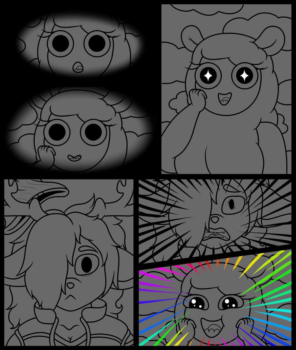 HeliosDeerios's tweet photo. First time in a while since uploading new art. Drew fanart of #wammawink from #centaurworld meeting a new lost friend. Practice with expressions and effects by scratch. Simple stuff but effectively cute! I love this show it’s so cute #fanart #centaurworldfanart https://t.co/vgqC5HHyPA
