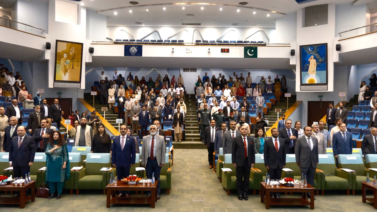 ndmapk's tweet photo. 1. Today, NDMA organized a Seminar on National Resilience Day at NUST. The first session titled "Archived Reflections - Pak's Exposures to Disasters", focusing on the lessons learned from past disasters & challenges faced by Pak in disaster management.
#DisasterResilientPakistan https://t.co/MivExSRo2m