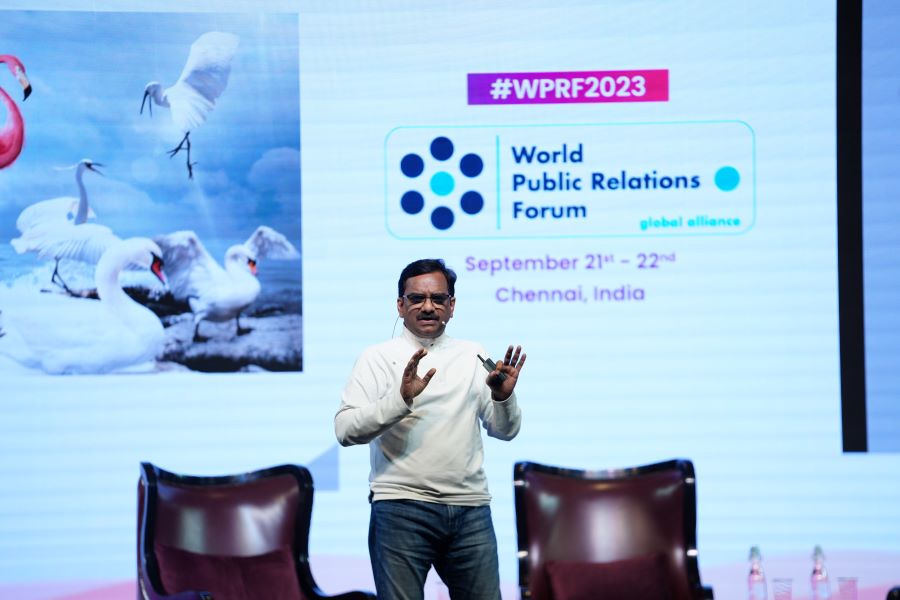 From ‘Brands To Stands’: The Power of Purpose-Driven Corporate Communication bit.ly/RTFEATURESSUBR…  
You have to find your authentic purpose first and then build the brand, notes Shree Lahiri as she pens down a report on keynote address by Subramanyeswar S. #RTFeatures