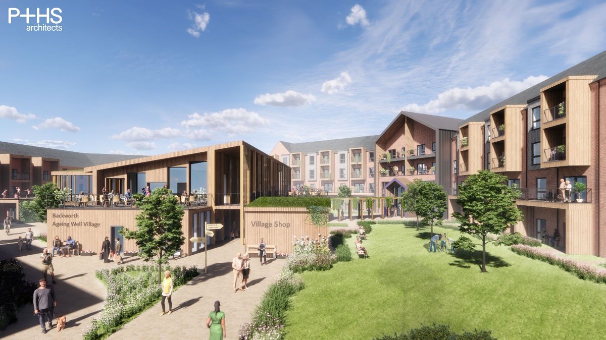 PandHSArch's tweet photo. Looking forward to @HCEstates a great programme  including @PHSkatie on #Backworth an ambitious ageing well village 4pm - 4:25pm Tues 10th October, Design &amp; Construction Theatre.  #NorthumberlandEstates #HealthcareEstates2023 #healthcare #laterliving #ageingwell #enhancinglives https://t.co/ume46THuVR
