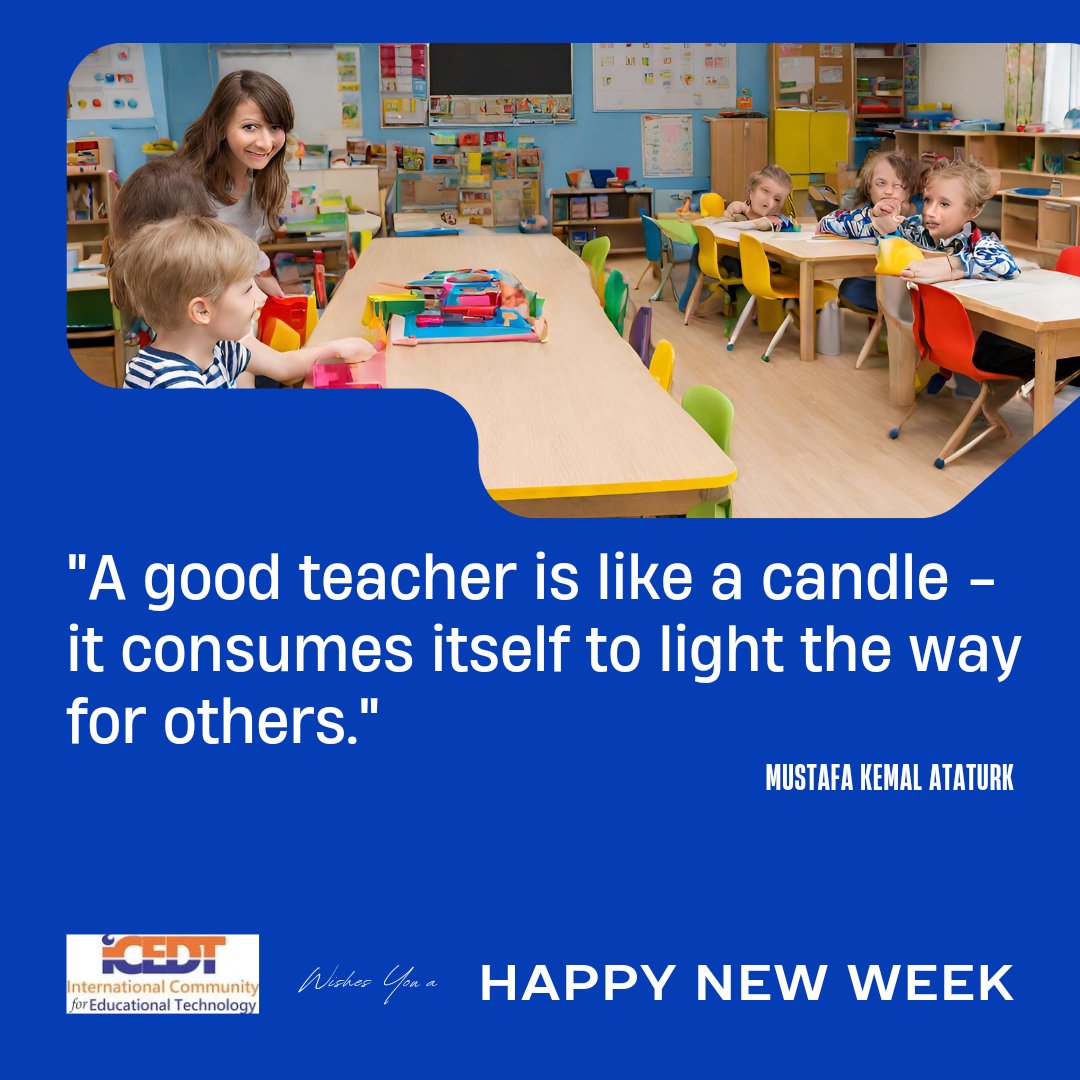 Icedtonline's tweet photo. It's a new week to be the best teacher. Embrace technology.
Join the ICEDT Certified Online Instructor Conference on 13th-14th Oct. Learn teaching techniques, digital tools, and more to excel in online teaching. Register: https://t.co/R1ffvKmnVs. #EdTech #ProfessionalDevelopment https://t.co/WHezQOht4U