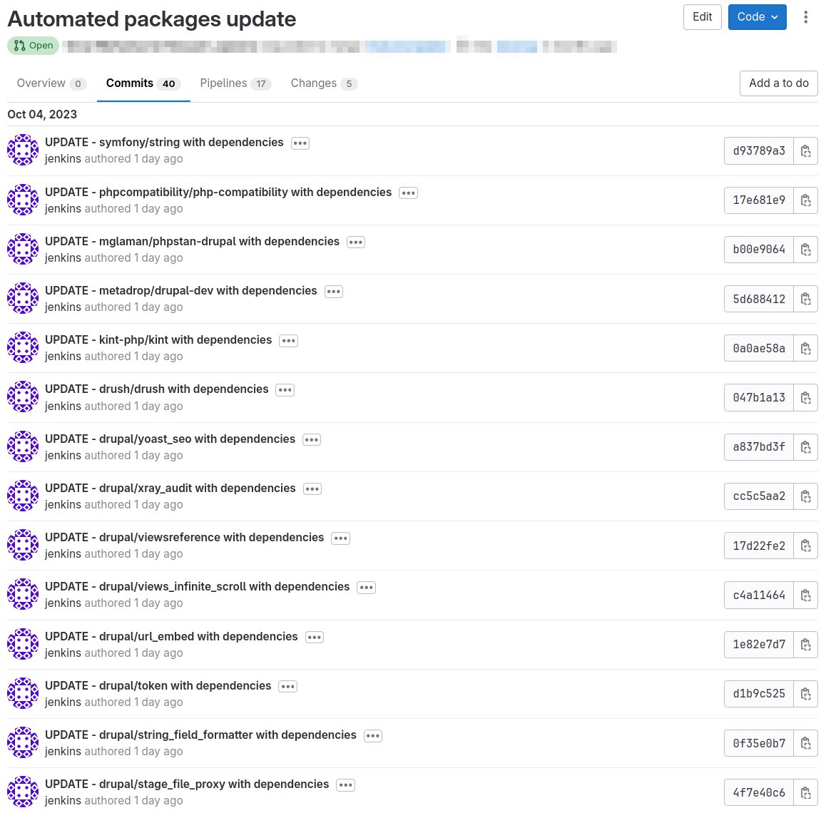 metadrop's tweet photo. Automatiza las actualizaciones de Drupal mediante Drupal Updater, un paquete PHP que actualiza las dependencias declaradas en composer.json inlcuyendo cambios en la configuración
Más información en este artículo de @jltutor: https://t.co/dYaDKDObIe
#Drupal #automaticUpdates https://t.co/dIqGKrryRB