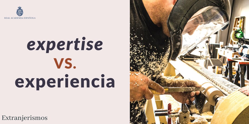 RAEinforma's tweet photo. Extranjerismos | «expertise»

En lugar del inglés «expertise», pueden usarse en español voces como «pericia», «experiencia», «destreza» o «conocimiento(s)», según los contextos. Además, en América circulan adaptaciones como «expertís» o «experticia» (https://t.co/MEs48oSod8). https://t.co/RPxr2u65za