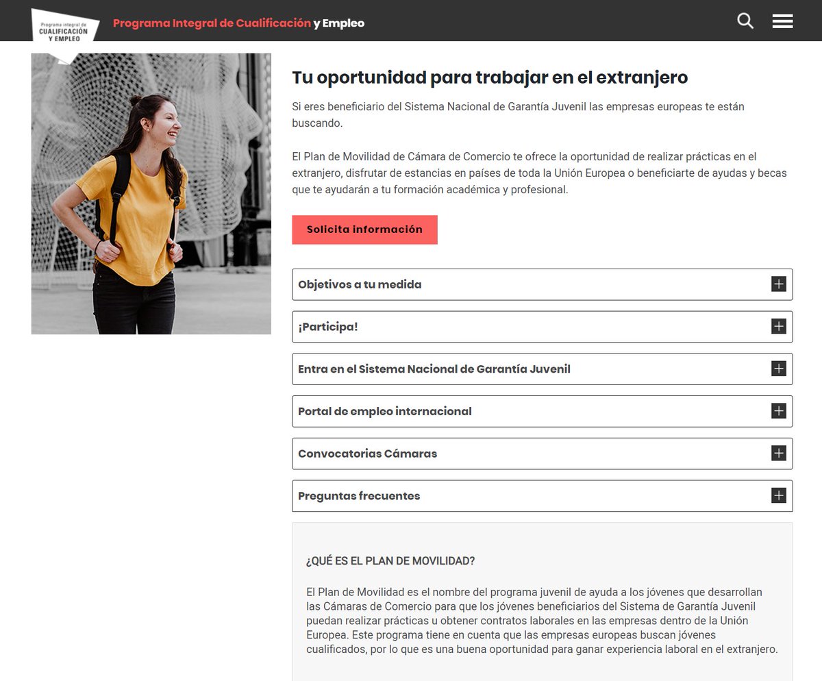 ProgramaPICE's tweet image. ¿Tienes alguna duda sobre las prácticas en la Unión Europea del Plan de Movilidad de #PICE?

Te dejamos un link con las preguntas más frecuentes para que les eches un vistazo⬇️ 

empleoygarantiajuvenil.camara.es/es/practicas-e…

#Jóvenes #Talento #Empleo #Formación #EuropaSeSiente @FondosUE_Esp