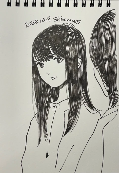 千葉さんリクエストが複数来ていたので「穏やかに笑うこともある千葉さん」。 