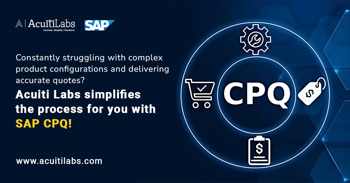 Acuiti__Labs's tweet image. Acuiti Labs’ SAP CPQ solution efficiently handles configuring solution stacks, pricing models, and approval processes, ensuring your sales team can focus on what they do best – Closing deals! 💪📈

visit-bit.ly/3CaWs6G

#SAPCPQ #SalesEfficiency #AcuitiLabs